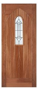 Westminster Glazed Hardwood 1981mm x 838mm External Door In Oak