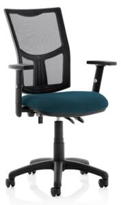 Eclipse II Mesh Back Office Chair In Teal And Adjustable Arms