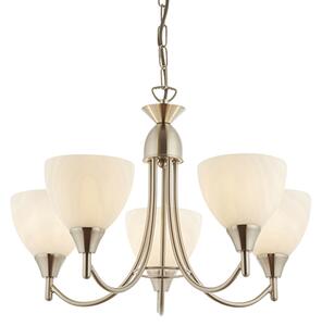 Alton 5 Lights Ceiling Pendant Light In Satin Chrome