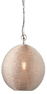 Asha Twisted Wire Ceiling Pendant Light In Polished Nickel