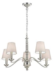 Astaire 5 Lights Ceiling Pendant Light In Satin Nickel