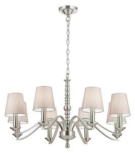 Astaire 8 Lights Ceiling Pendant Light In Satin Nickel