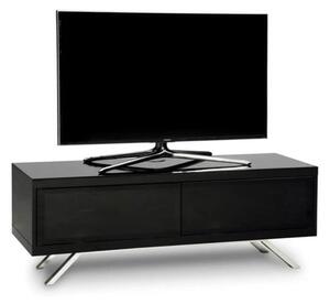 Tavin High Gloss TV Stand With 2 Storage Compartments In Black