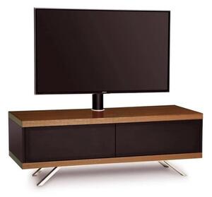 Tavin Ultra High Gloss TV Stand With 2 Compartments In Walnut