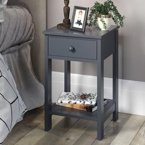 Sevilla Wooden Bedside Cabinet With 1 Shelf In Blue