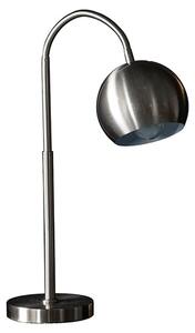 Balin Black Fabric Task Table Lamp In Brushed Chrome