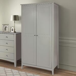 Kamuy Wooden Wardrobe With 2 Doors In Grey