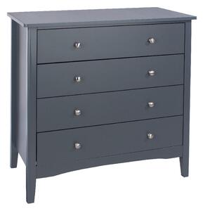 Kamuy Wooden Chest Of 4 Drawers In Midnight Blue