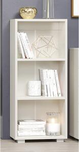 Lufkin High Gloss Bookcase With 3 Shelves In White