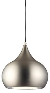 Brosnan Pendant Light In Matt Nickel And White