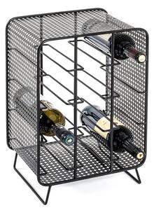 Lethbridge Metal Bottle Rack In Black