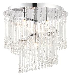 Camille 4 Lights Ceiling Pendant Light In Polished Chrome