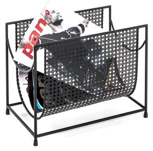 Lethbridge Metal Magazine Rack In Black