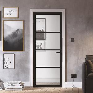 Soho Glazed 1981mm x 533mm Internal Door In Black