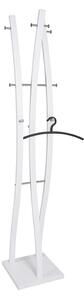 Dunn Metal Coat Stand In White And Chrome