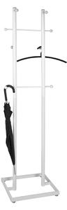 Dunn Metal 8 Hooks Coat Stand In White