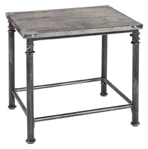 Cuyahoga Small Wooden Side Table In Grey Limed