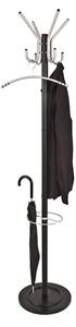 Dunn Metal Coat Stand With Umbrella Stand In Matt Black