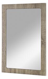 Lansing Wall Mirror In Truffle Oak Wooden Frame