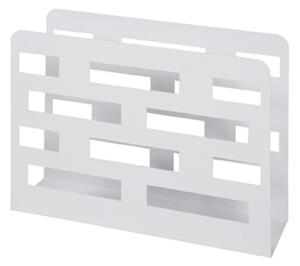 Mannheim Metal Magazine Rack In White