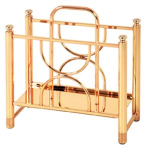 Mannheim Metal Magazine Rack In Gold