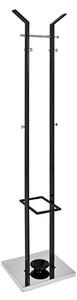 Mahnomen Metal Coat Stand In Black High Gloss