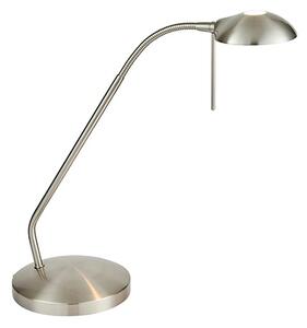 Hackney Touch Task Table Lamp In Satin Chrome