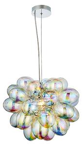 Infinity Glass Shade Ceiling Pendant Light In Chrome