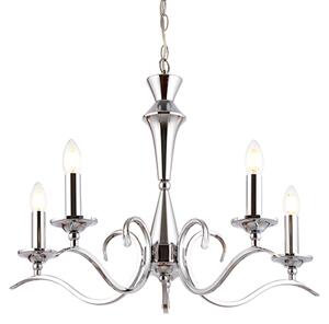 Kora 5 Lights Ceiling Pendant Light In Chrome