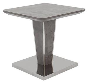 Bette Wooden Lamp Table In Light Grey Concrete Effect