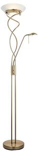 Monaco Mother And Child Task Floor Lamp In Antique Brass