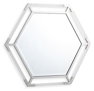 Marisa Hexagonal Wall Mirror In Gold Silver Frame