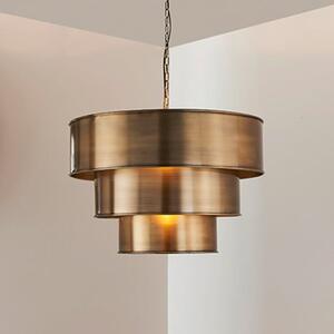 Morad Steel Ceiling Pendant Light In Aged Brass