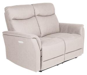 Maritime Electric Recliner Fabric 2 Seater Sofa In Taupe