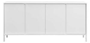 Sheffield High Gloss 4 Doors Sideboard In White