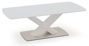 Oceanside Glass Top Coffee Table In White High Gloss