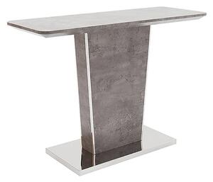 Bette Wooden Console Table In Light Grey Concrete Effect