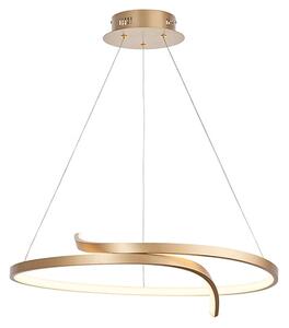 Rafe LED Ceiling Pendant Light In Matt Brushed Gold