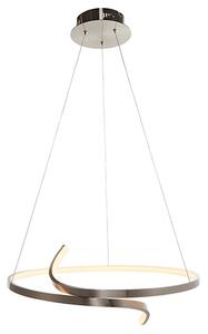 Rafe LED Ceiling Pendant Light In Satin Nickel