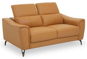 Phoenixville Faux Leather 2 Seater Sofa In Camel