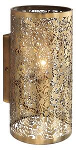 Secret Steel Garden Wall Light In Antique Brass