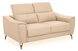 Phoenixville Faux Leather 2 Seater Sofa In Cream