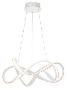 Synergy LED Large Ceiling Pendant Light In Sand White