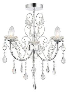 Tabitha 3 Lights Semi Flush Ceiling Light In Polished Chrome