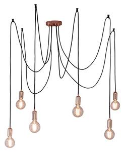 Studio 6 Lights Ceiling Pendant Light In Copper