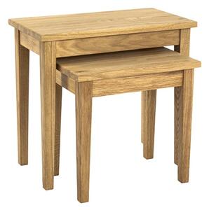 Eloy Wooden Set Of 2 Side Tables In Royal Oak