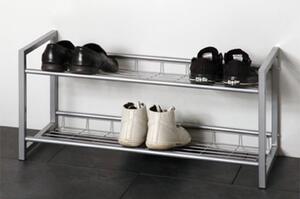 Cornville Metal Shoe Storage Rack In Aluminium