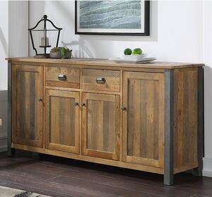 Nebura 4 Doors And 2 Drawers Sideboard In Reclaimed Wood