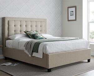 Brandon Fabric Ottoman Storage Double Bed In Oatmeal