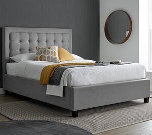 Brandon Fabric Ottoman Storage Double Bed In Grey